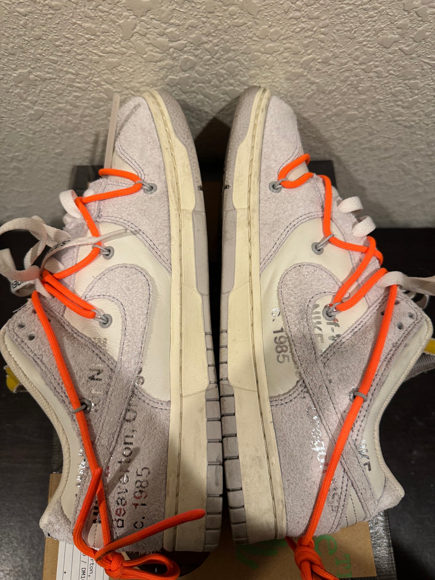 Nike Dunk Low Off White Sail Lot 11 Men's Pre-Owned (10.5M) DJ0950-108
