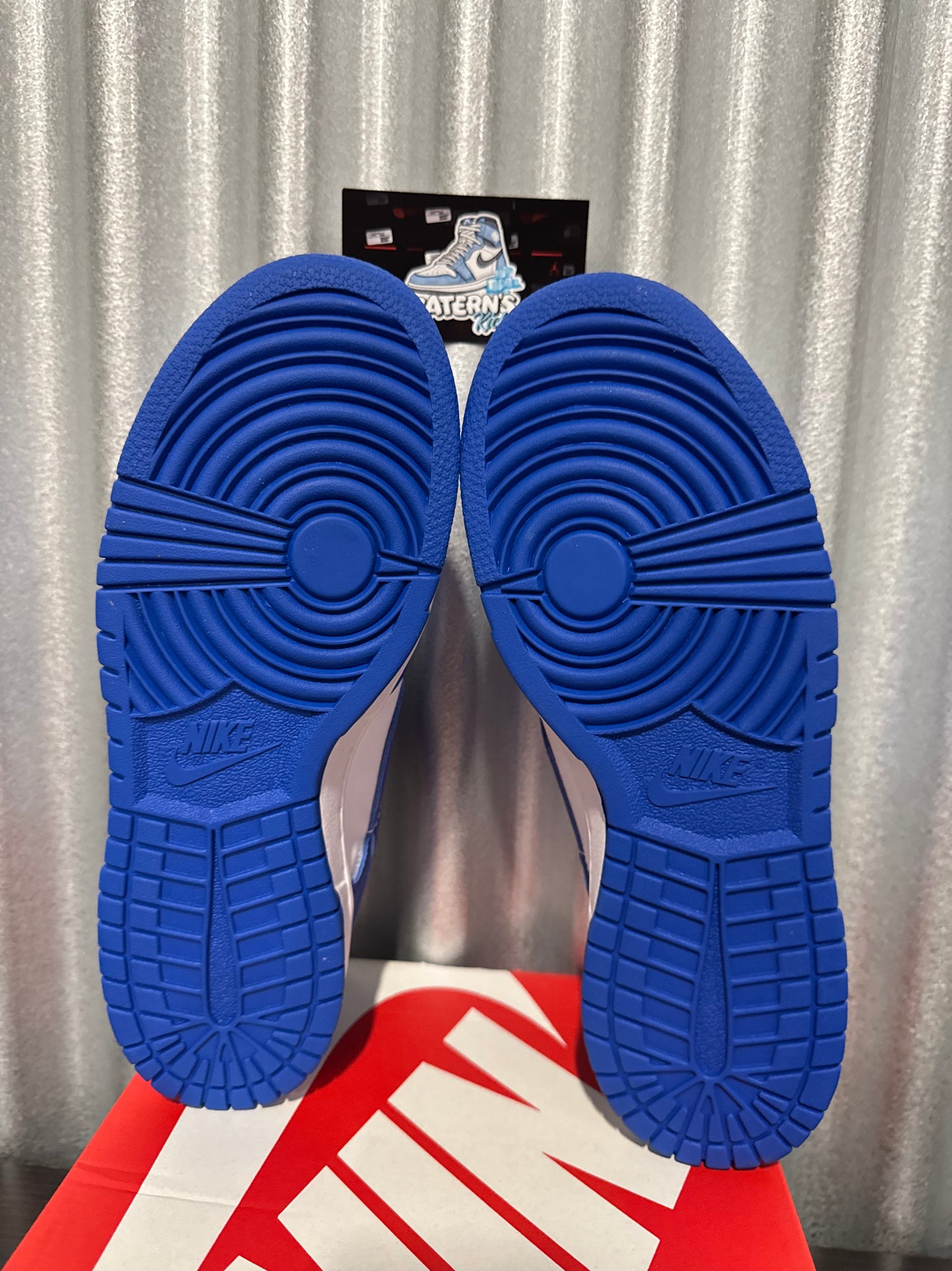 Nike Dunk Low White Hyper Royal GS Brand New FB9109-131