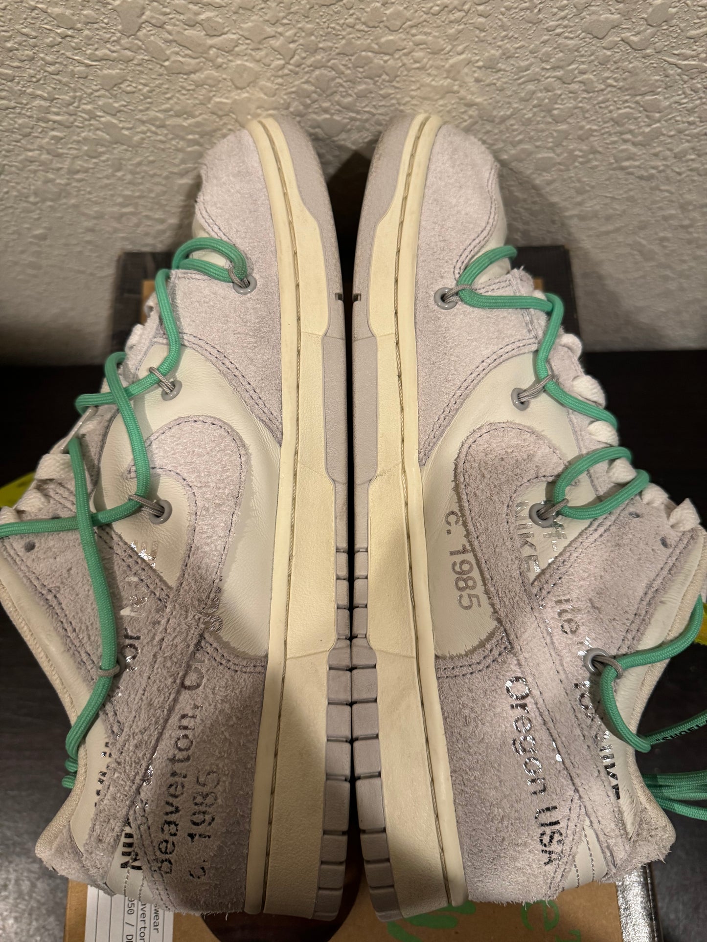 Nike Dunk Low Off White Sail Men's Pre-Owned (10.5M) DJ0950-106