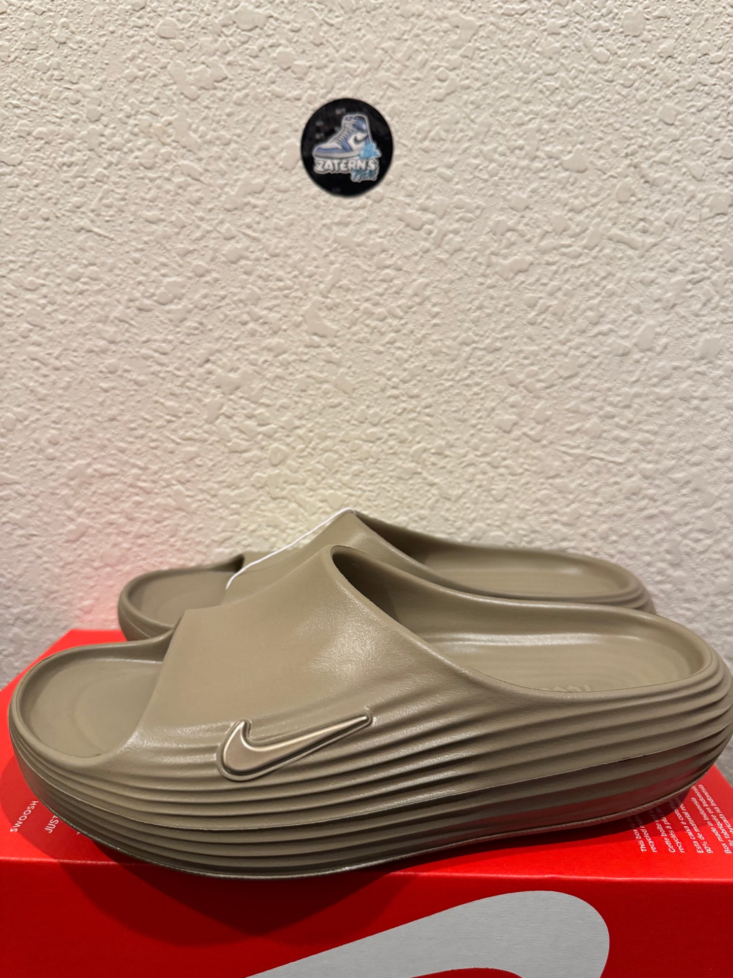 Nike ReactX Rejuven8 Slide Khaki Men's Brand New HV4479-200