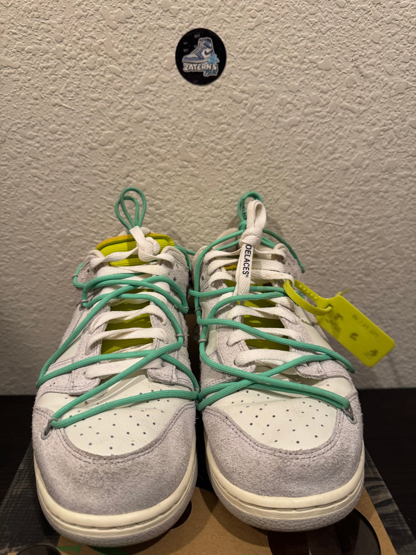 Nike Dunk Low Off White Sail Men's Pre-Owned (10.5M) DJ0950-106