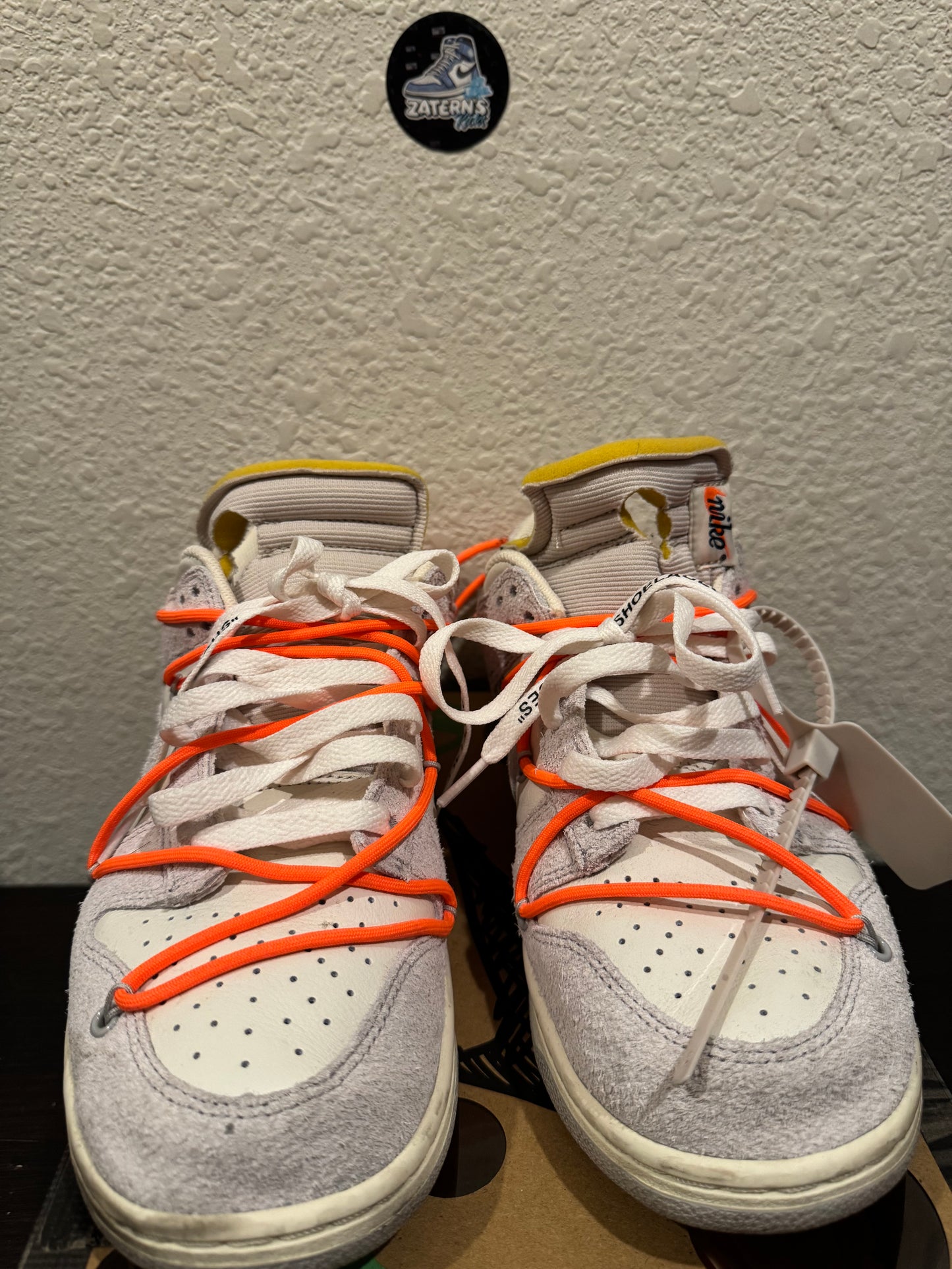 Nike Dunk Low Off White Sail Lot 11 Men's Pre-Owned (10.5M) DJ0950-108