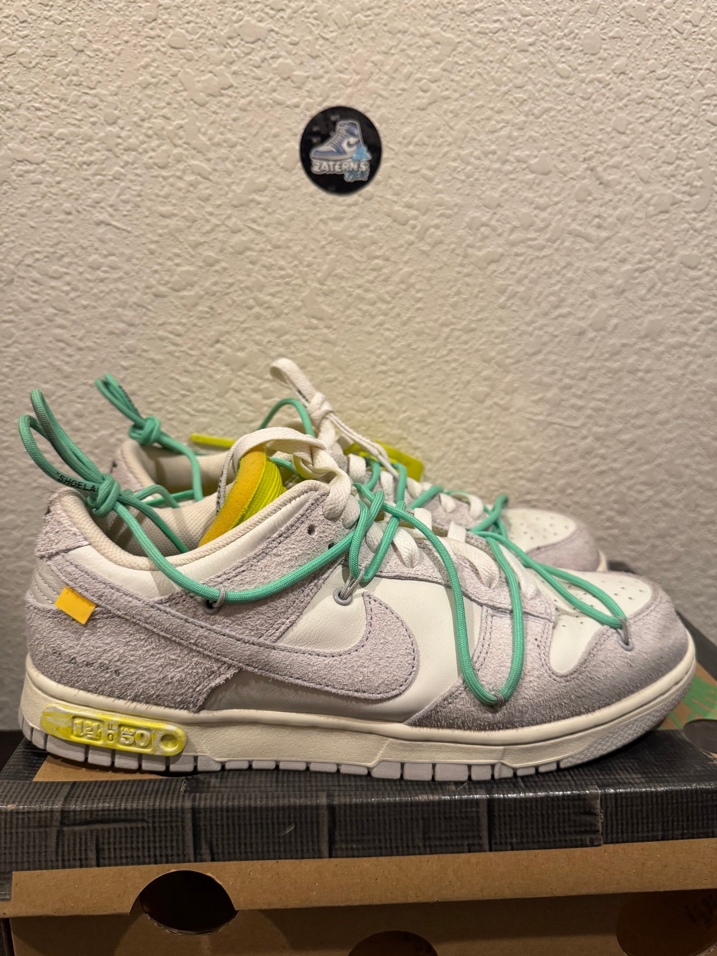 Nike Dunk Low Off White Sail Men's Pre-Owned (10.5M) DJ0950-106