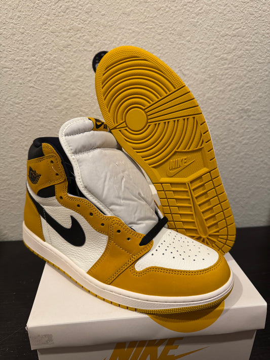 Jordan 1 High OG Yellow Ochre Men's Brand New DZ5485-701