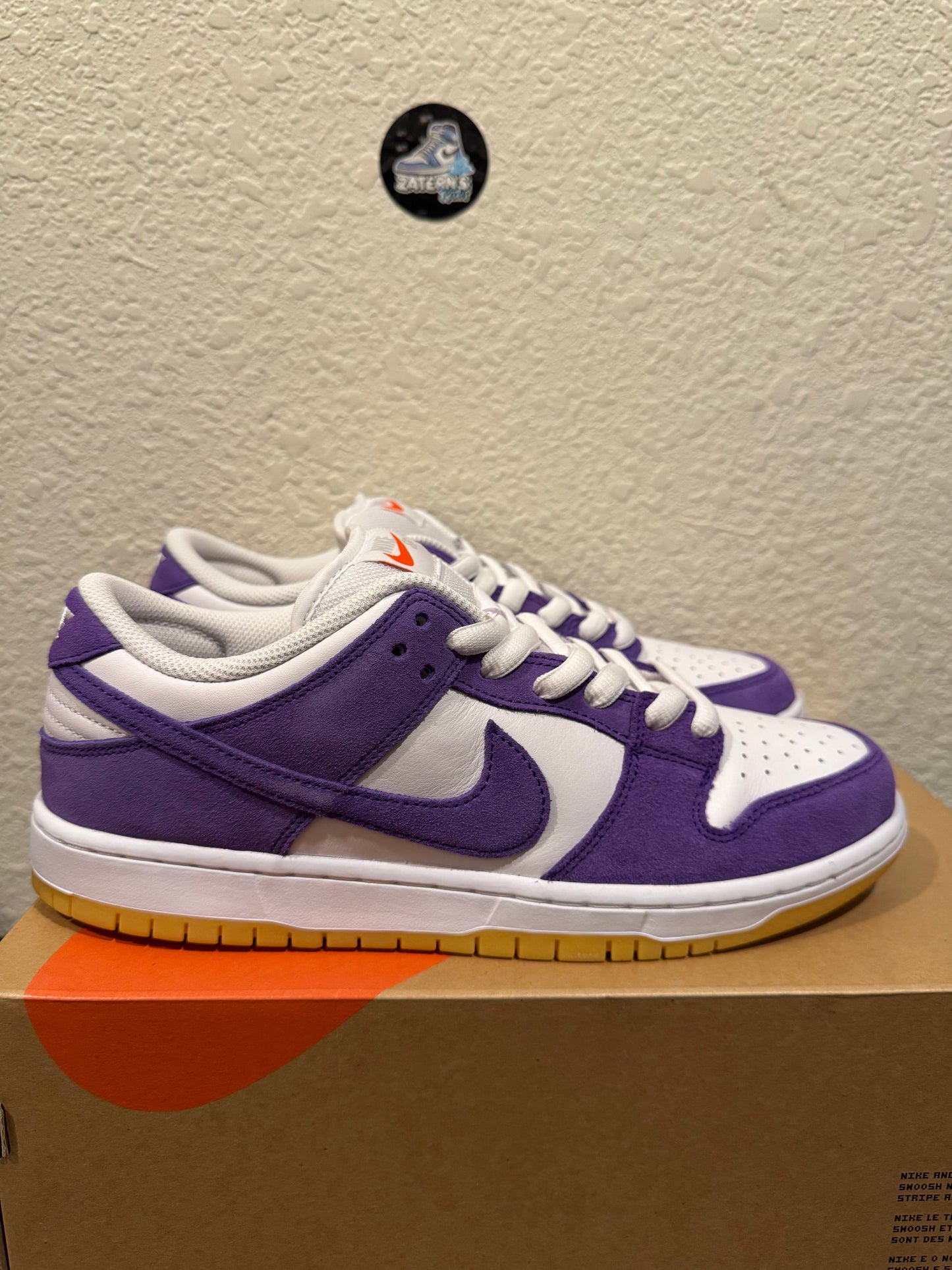 Nike SB Dunk Low ISO Orange Label Court Purple Men's Brand New DV5464-500