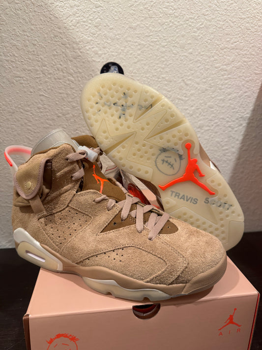 Jordan 6 Travis Scott British Khaki Men's Brand New DH0690-200