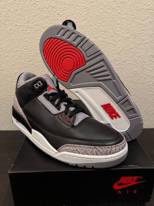 Jordan 3 Black Cement Men's Brand New DN3707-010