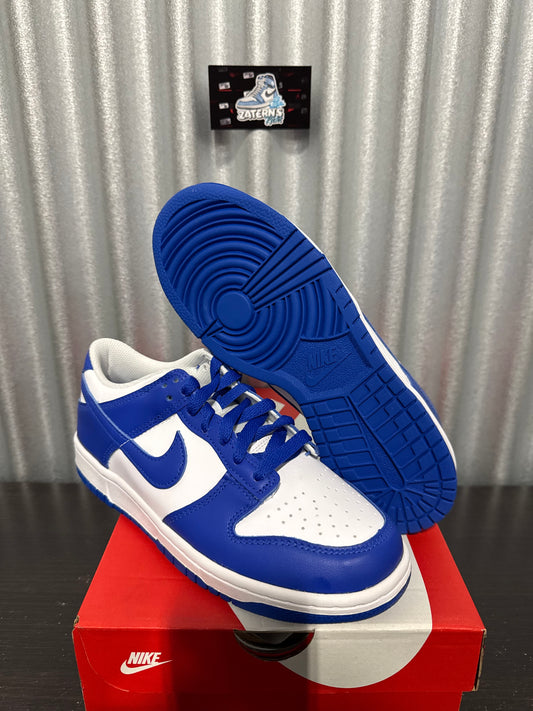 Nike Dunk Low White Hyper Royal GS Brand New FB9109-131