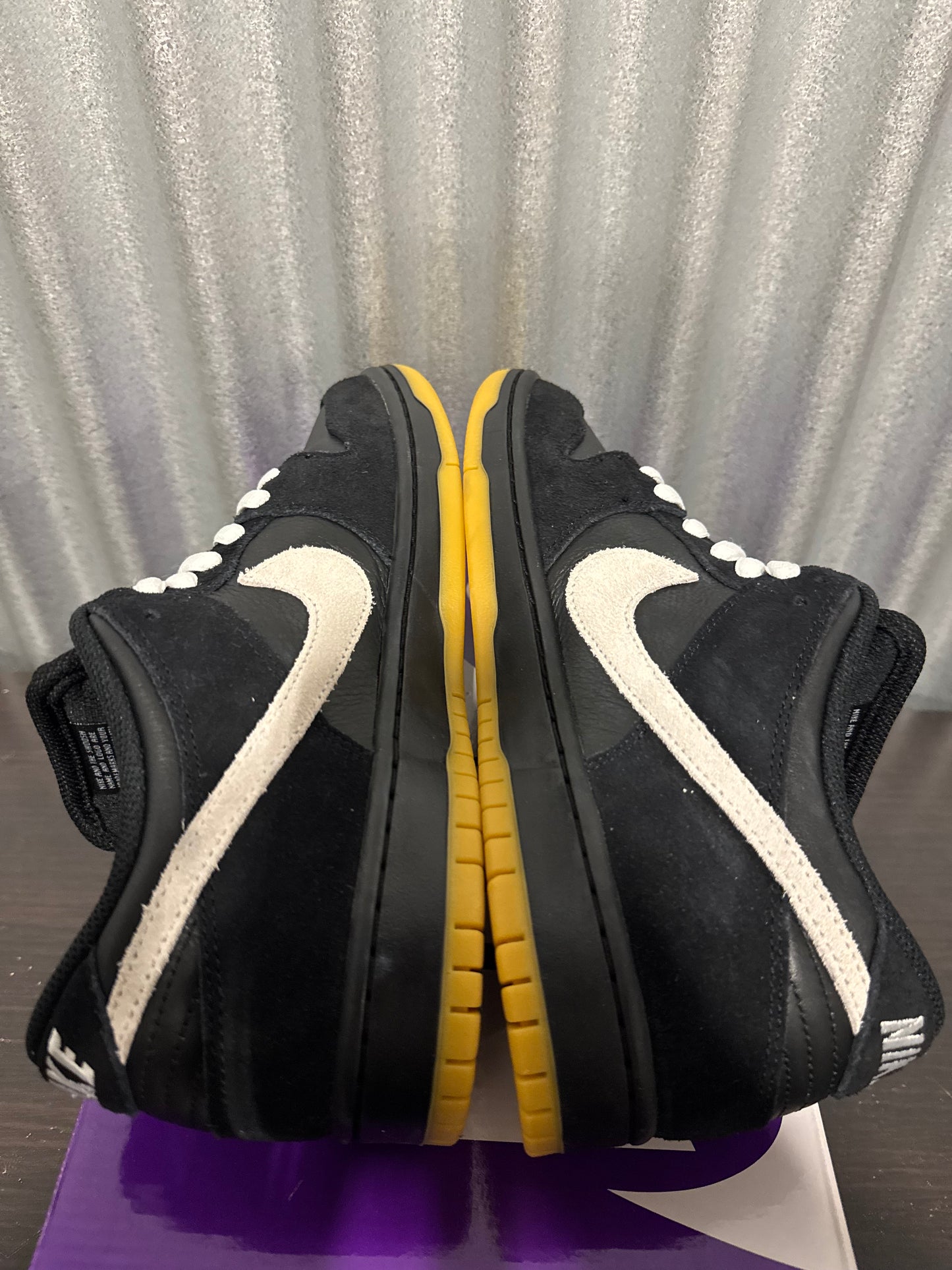 Nike SB Dunk Low Black White Gum Men's Brand New HF3704-003