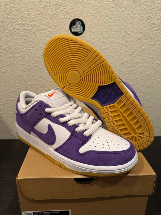 Nike SB Dunk Low ISO Orange Label Court Purple Men's Brand New DV5464-500