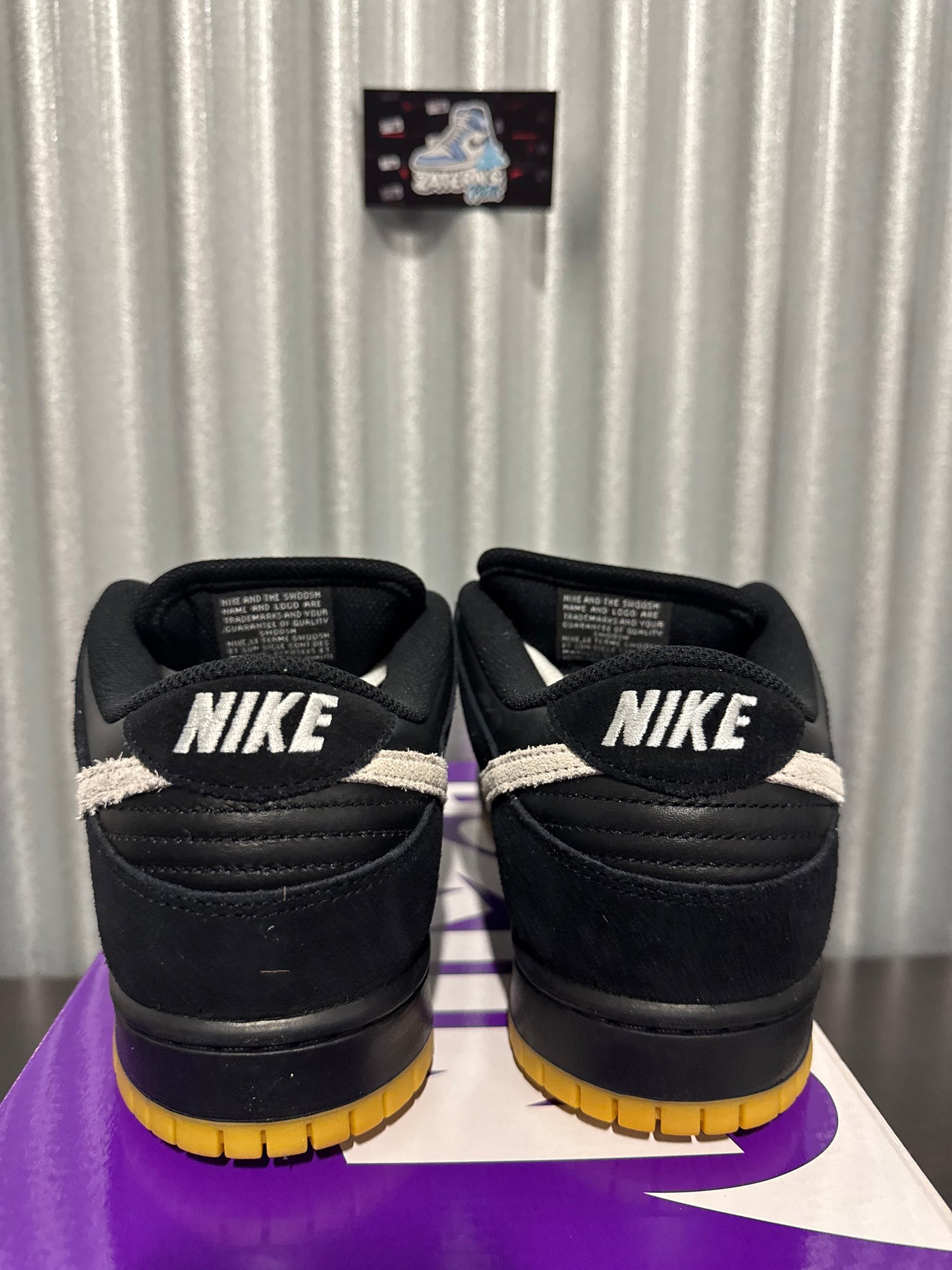 Nike SB Dunk Low Black White Gum Men's Brand New HF3704-003