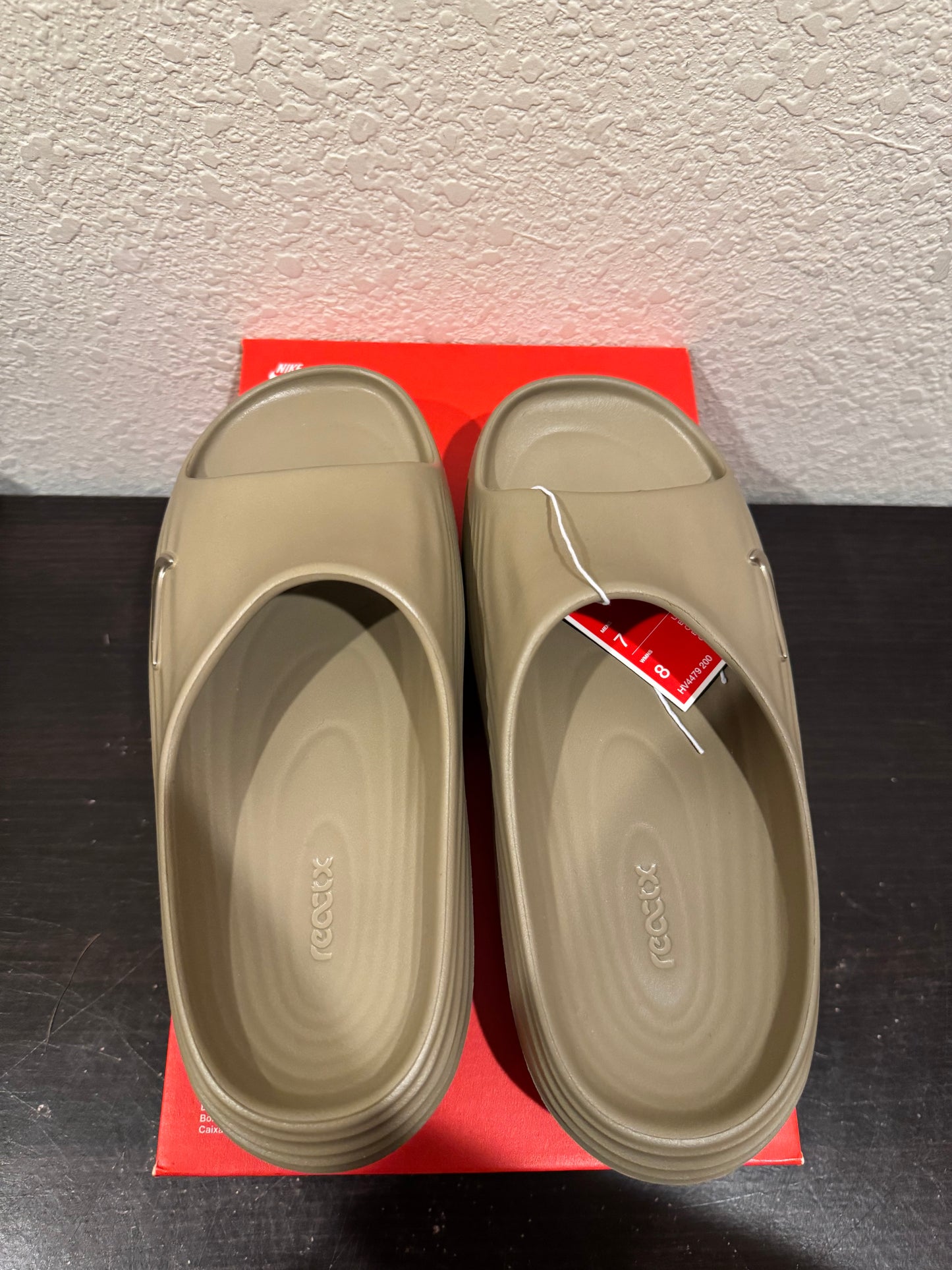Nike ReactX Rejuven8 Slide Khaki Men's Brand New HV4479-200