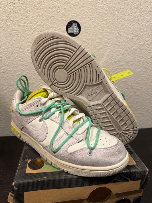 Nike Dunk Low Off White Sail Men's Pre-Owned (10.5M) DJ0950-106