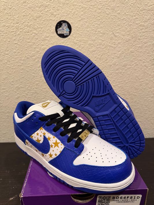 Nike SB Dunk Low Supreme Stars Hyper Royal Men's Brand New DH3228-100
