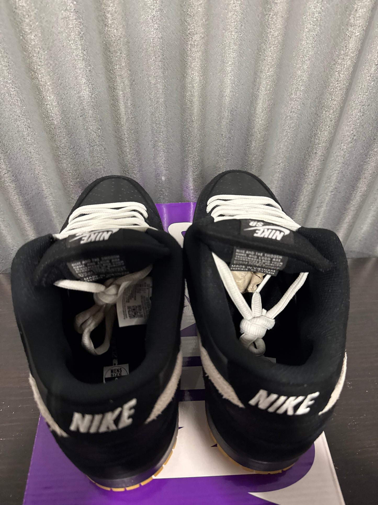 Nike SB Dunk Low Black White Gum Men's Brand New HF3704-003