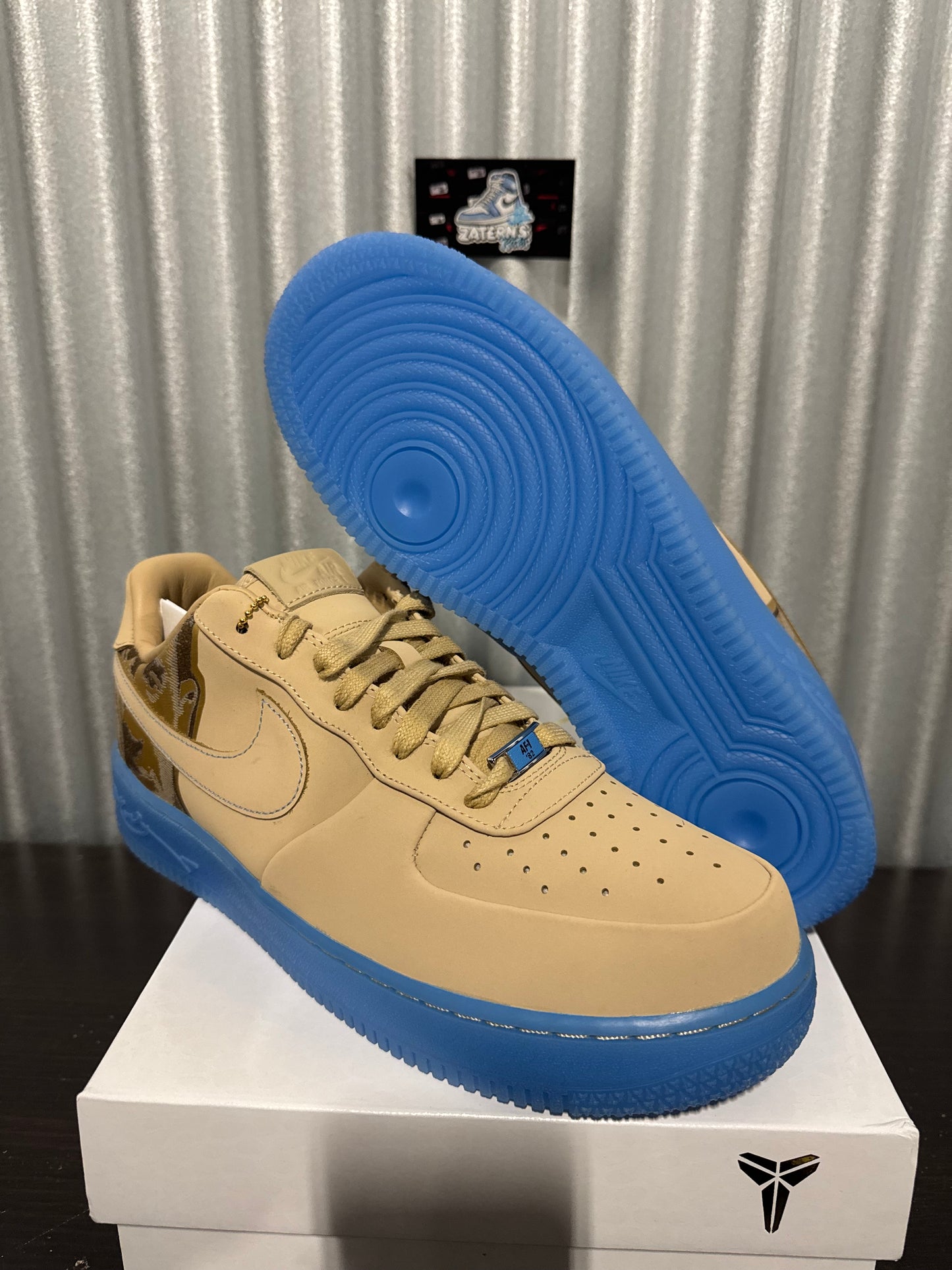 Nike Air Force 1 Low Kobe Bryant Linen Men's Brand New IH1018-200