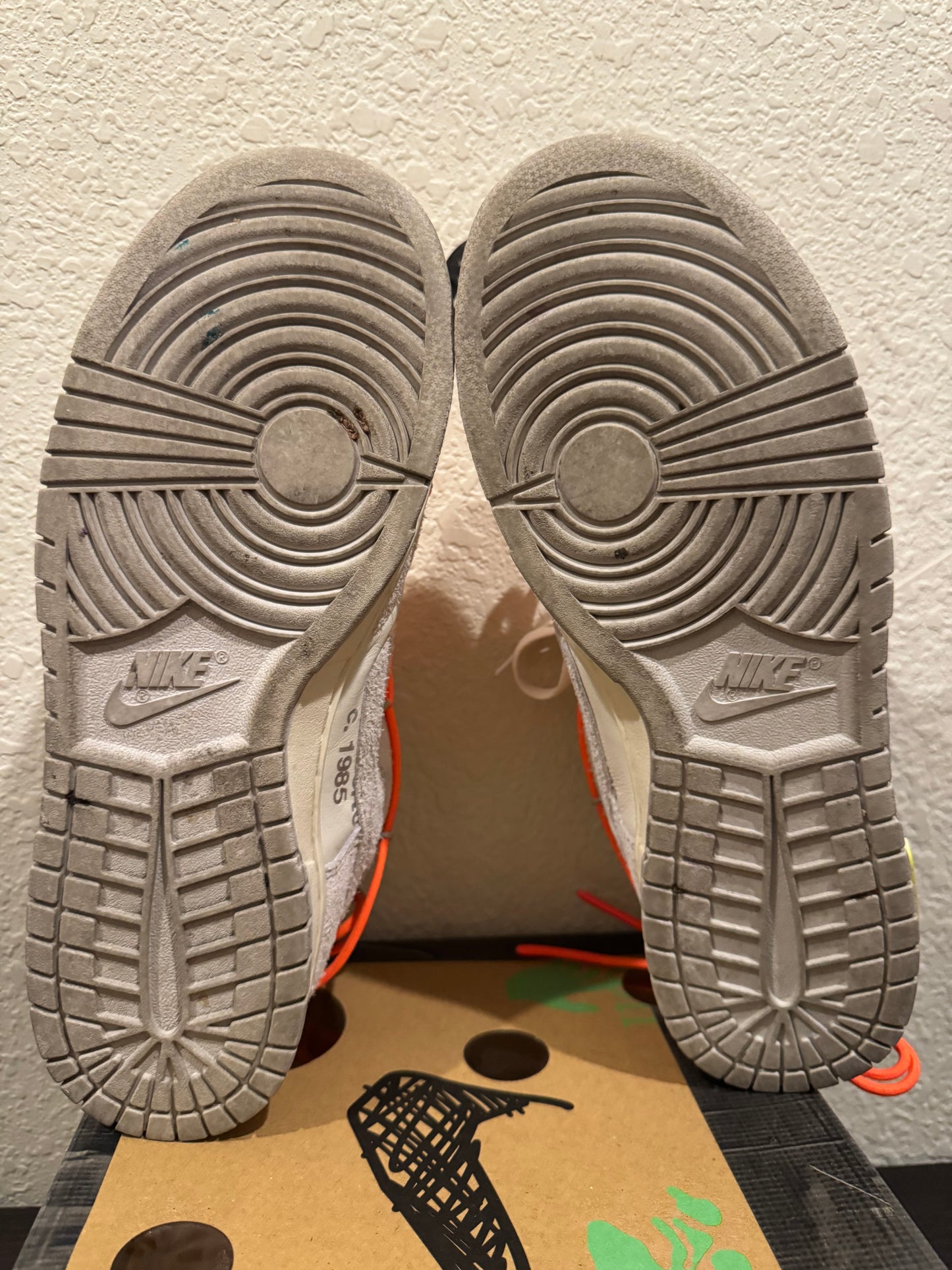 Nike Dunk Low Off White Sail Lot 11 Men's Pre-Owned (10.5M) DJ0950-108