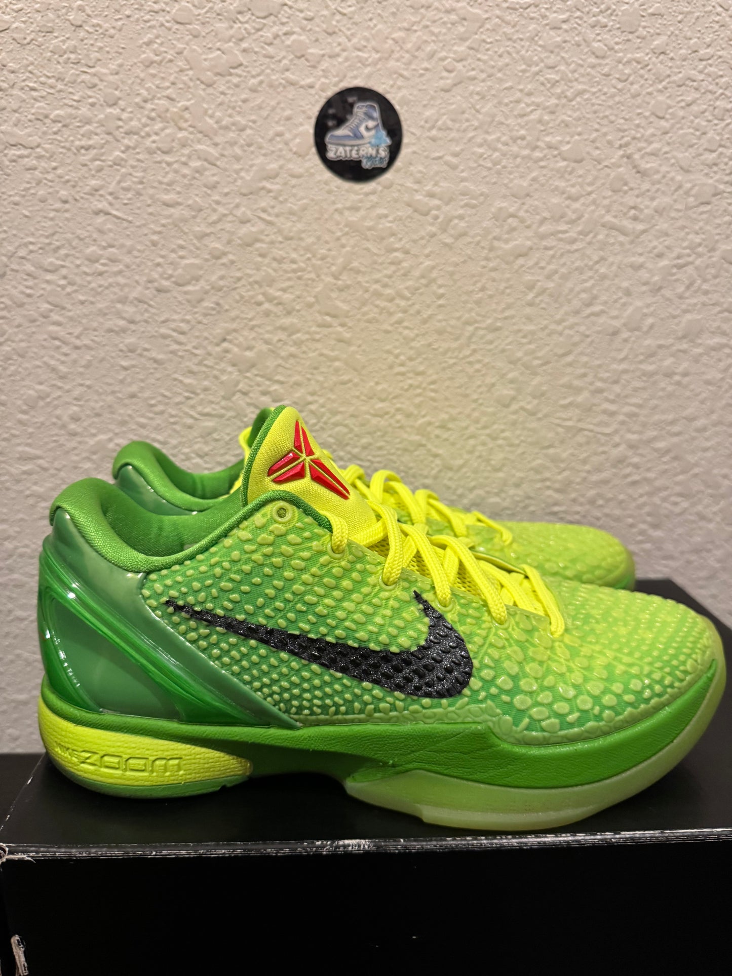 Nike Kobe 6 Protro Grinch Men's Pre-Owned (8M) CW2190-300