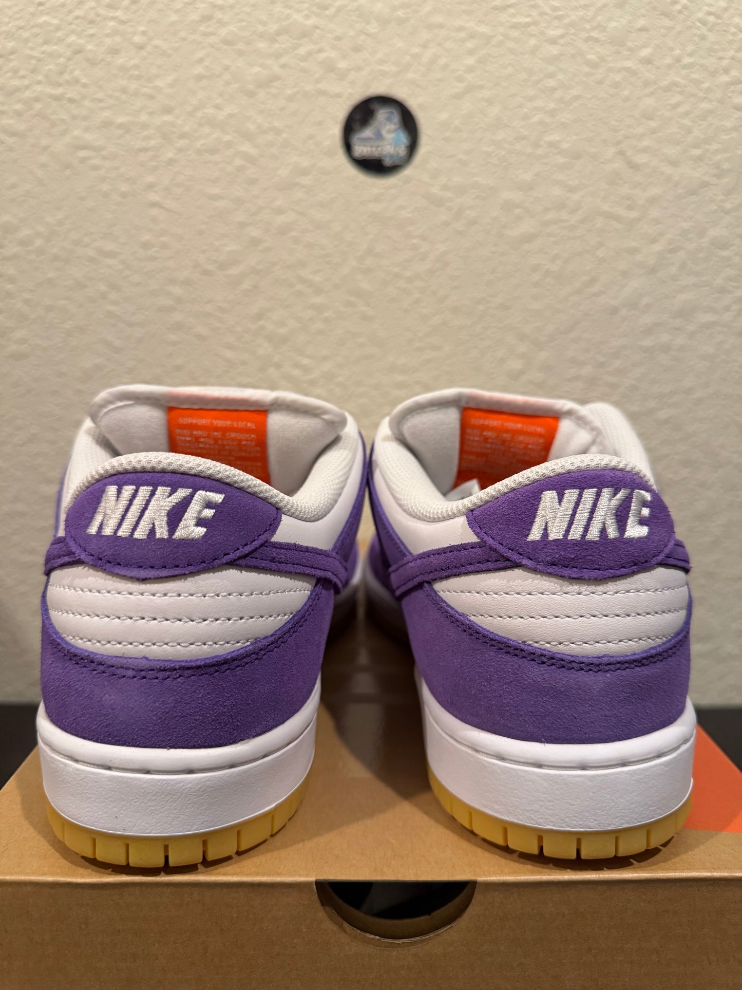 Nike SB Dunk Low ISO Orange Label Court Purple Men's Brand New DV5464-500