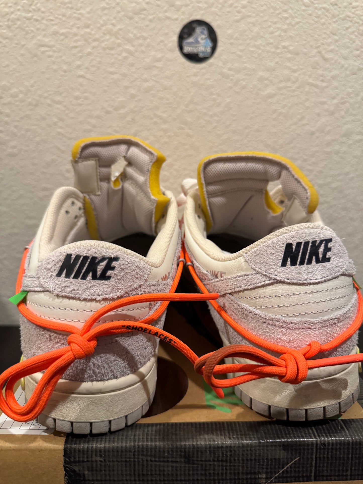 Nike Dunk Low Off White Sail Lot 11 Men's Pre-Owned (10.5M) DJ0950-108