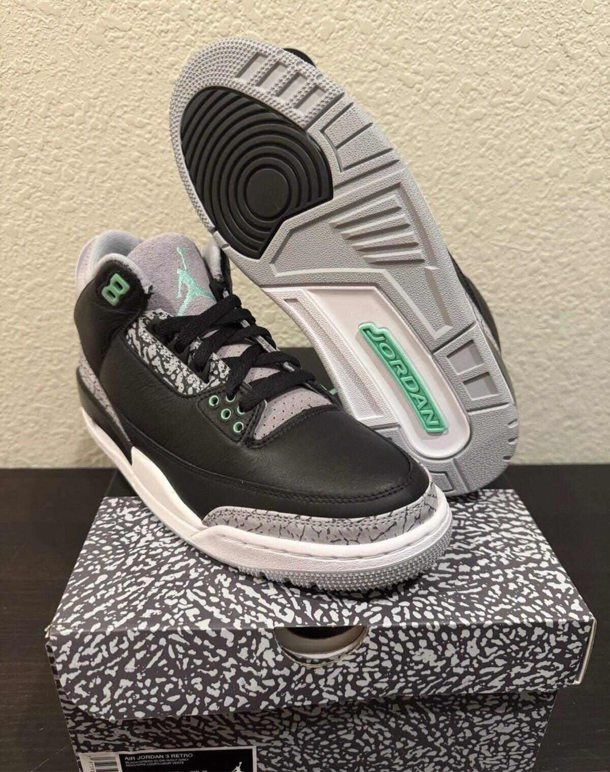 Jordan 3 Green Glow Men's Brand New CT8532-031