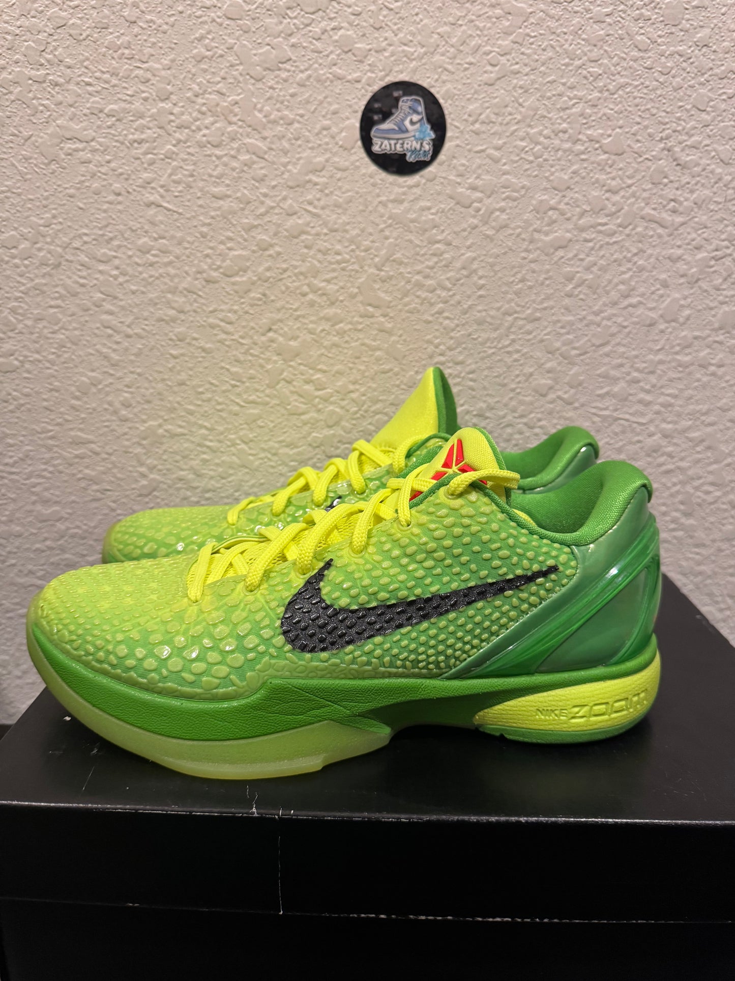 Nike Kobe 6 Protro Grinch Men's Pre-Owned (8M) CW2190-300